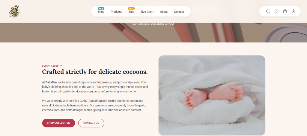 BabyBee Toddler E-commerce screenshot 2