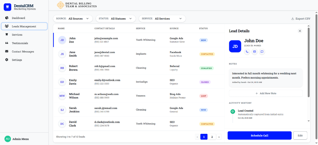 Dental Billing Platform screenshot 2
